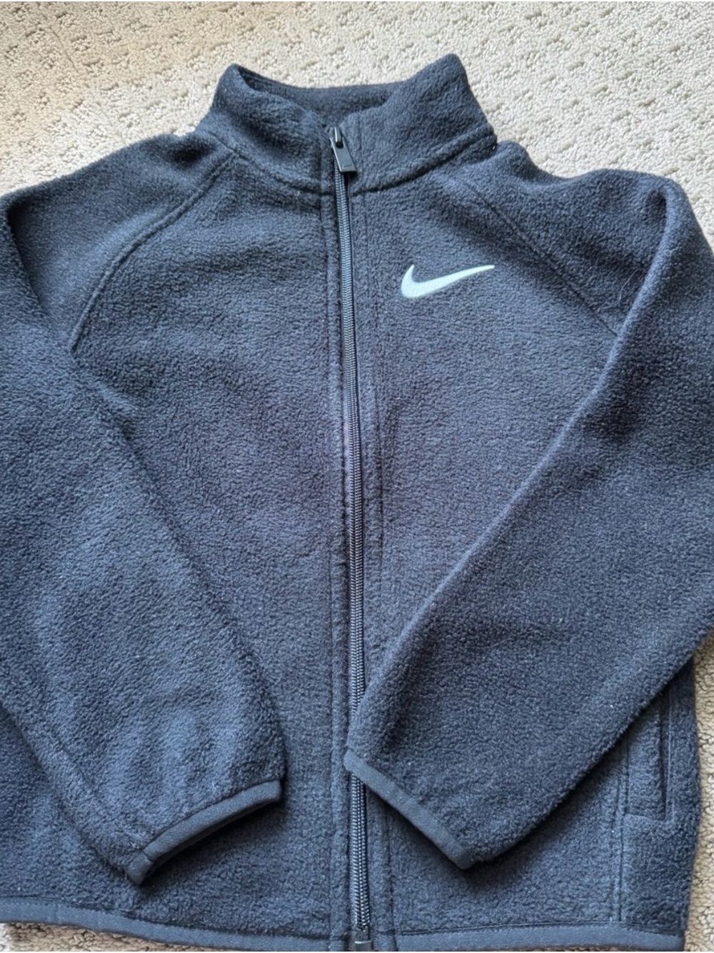 Nike Kids Black Zip-Up Jacket